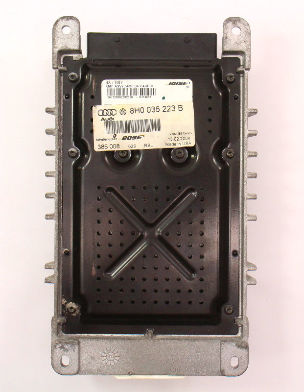 Bose Amplifier Amp Audi 03-06 A4 S4 B6 Convertible - Genuine - 8H0 035 223 B