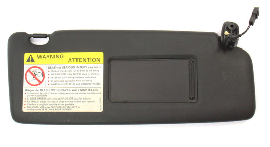 RH Sun Visor Sunvisor 03-09 Audi S4 B6 B7 Convertible Black - 8H0 857 552 A/C