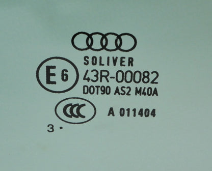 RH Rear Side Window Exterior Glass 03-09 Audi A4 S4 Convertible Cabriolet B6 B7