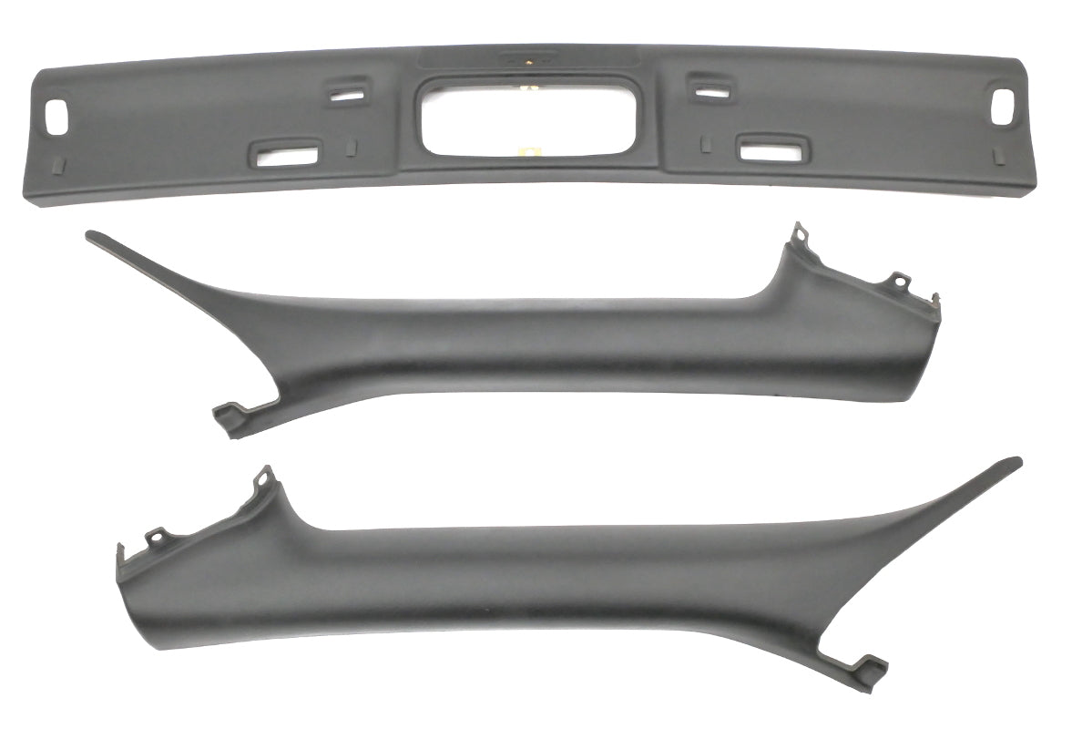 Black Interior Windshield Pillar Trim 03-09 Audi A4 S4 B6 Convertible - Genuine