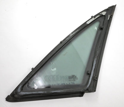 LH Rear Quarter Window Small Side Glass 02-05 Audi A4 B6 Black Trim ~ Genuine