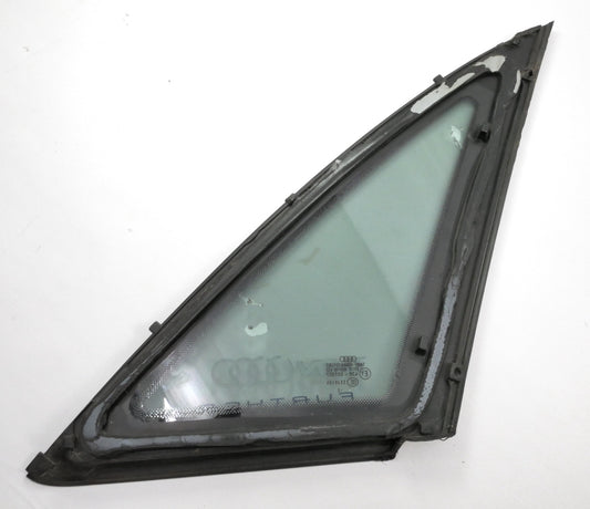 LH Rear Quarter Window Small Side Glass 02-05 Audi A4 B6 Black Trim ~ Genuine