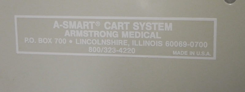 Side Cabinet W/ Glass Door A-Smart Cart System Armstrong Medical Airway