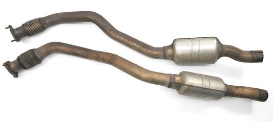 Stock Exhaust Down Pipes & Resonators 09-12 Audi A4 B8 3.2 Genuine - 8K0 253 211