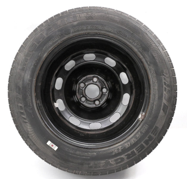 5x100 15" Full Size Spare Steel Wheel Rim Tire VW Jetta Golf MK4 - 1J0 601 027 Q