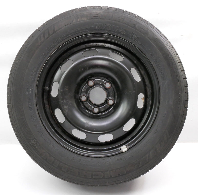 5x100 15" Full Size Spare Steel Wheel Rim Tire VW Jetta Golf MK4 - 1J0 601 027 Q