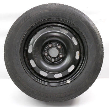5x100 15" Full Size Spare Steel Wheel Rim Tire VW Jetta Golf MK4 - 1J0 601 027 Q