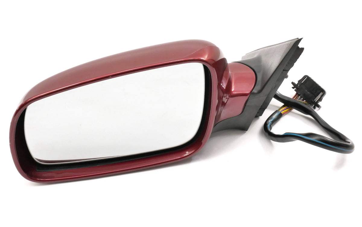 LH Side View Exterior Door Heated Power Mirror 98-03 VW Passat LB3Y Colorado Red