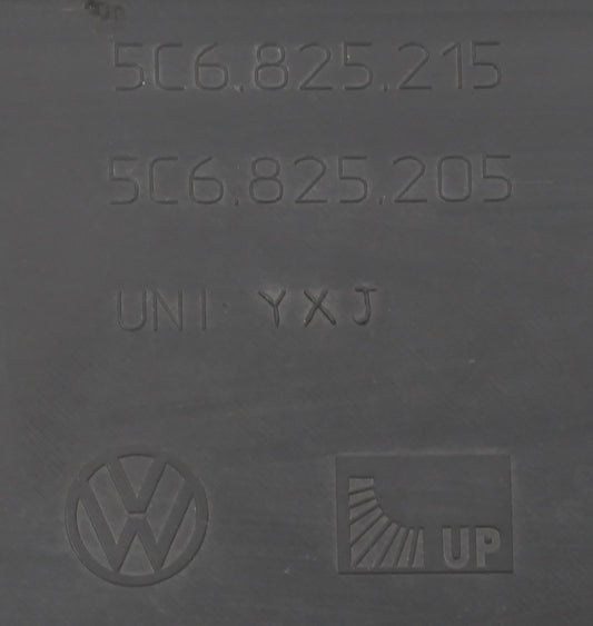 RH Rear Lower Bumper Splash Guard 11-14 VW Jetta GLI MK6 Sedan - 5C6 825 215