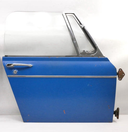 RH Door Assembly 1969 MG Midget - Blue w/ Glass, Panel, Handles, Trim