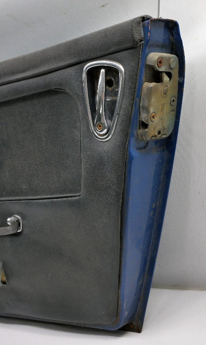 RH Door Assembly 1969 MG Midget - Blue w/ Glass, Panel, Handles, Trim