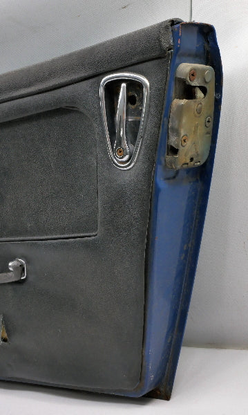 RH Door Assembly 1969 MG Midget - Blue w/ Glass, Panel, Handles, Trim