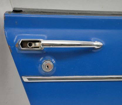 RH Door Assembly 1969 MG Midget - Blue w/ Glass, Panel, Handles, Trim