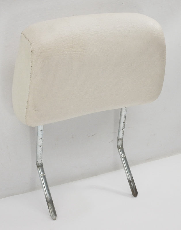 Front Headrest 80-93 VW Rabbit Convertible Cabriolet MK1 White Vinyl - Genuine