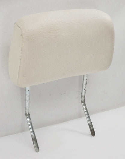 Front Headrest 80-93 VW Rabbit Convertible Cabriolet MK1 White Vinyl - Genuine
