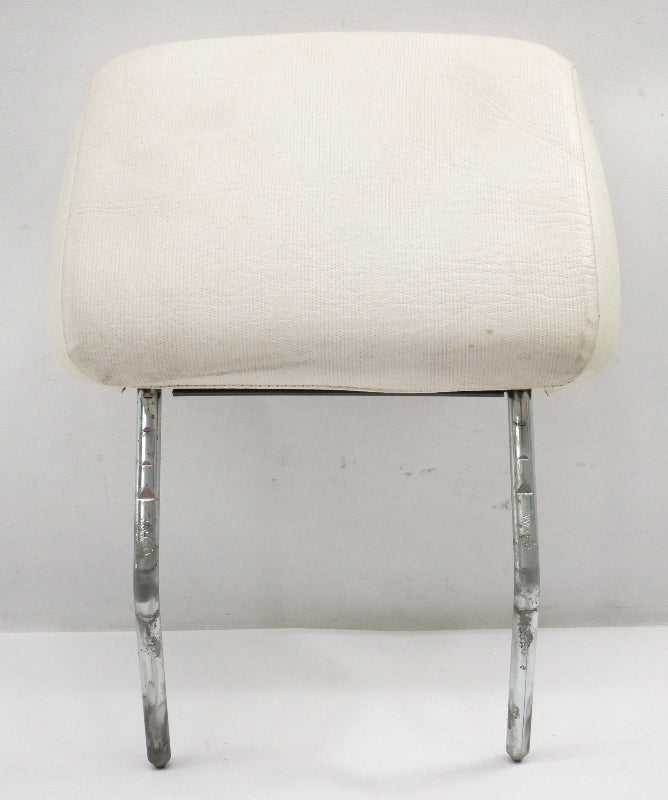 Front Headrest 80-93 VW Rabbit Convertible Cabriolet MK1 White Vinyl - Genuine