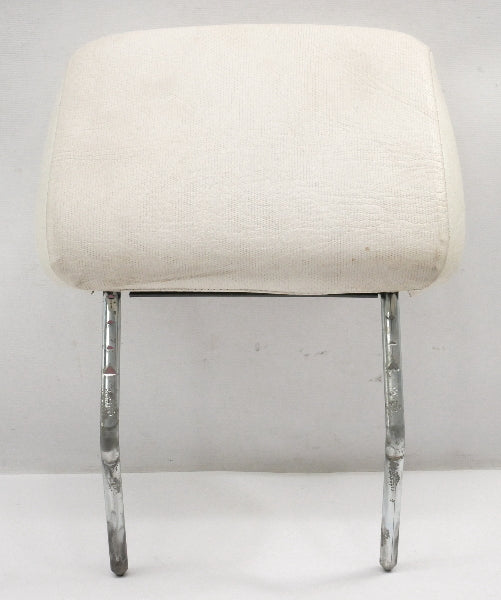 Front Headrest 80-93 VW Rabbit Convertible Cabriolet MK1 White Vinyl - Genuine
