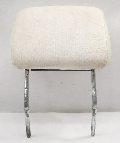 Front Headrest 80-93 VW Rabbit Convertible Cabriolet MK1 White Vinyl - Genuine