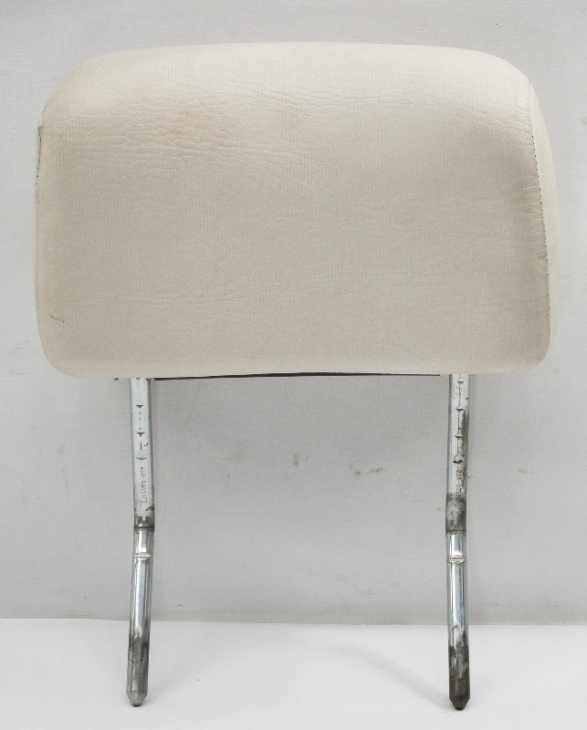 Front Headrest 80-93 VW Rabbit Convertible Cabriolet MK1 White Vinyl - Genuine