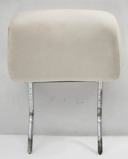 Front Headrest 80-93 VW Rabbit Convertible Cabriolet MK1 White Vinyl - Genuine