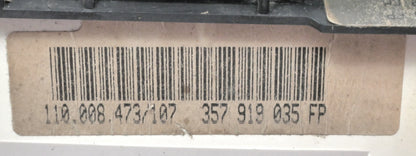 Gauge Cluster Speedometer 92-94 VW Passat B3 VR6 Manual Genuine - 357 919 035 FP