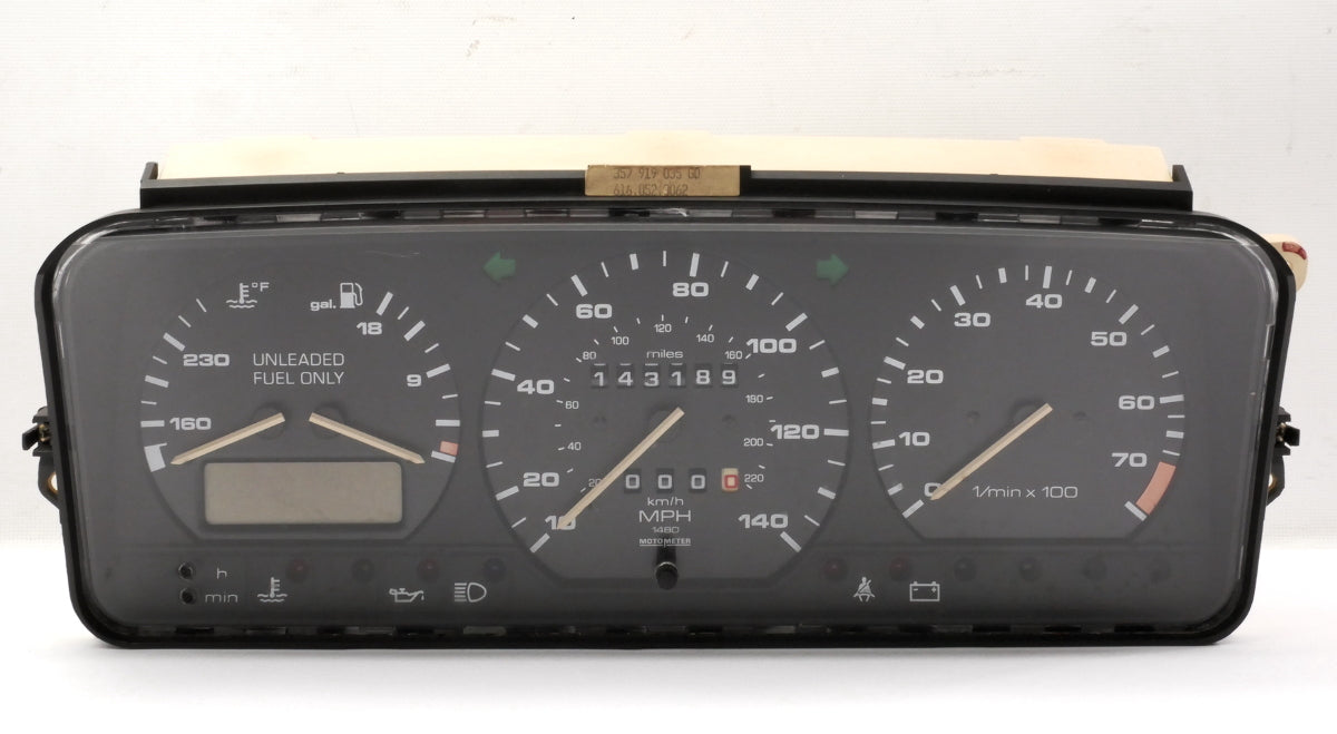 Gauge Cluster Speedometer 1990 VW Passat 16v B3 Manual Genuine - 357 919 035 GD