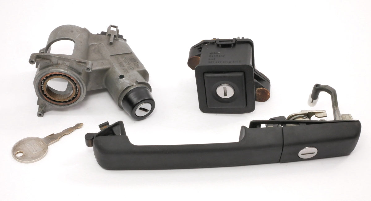 Ignition Door Handle Lock Key Set 90-94 VW Passat B3 ~ Genuine ~ 357 905 851