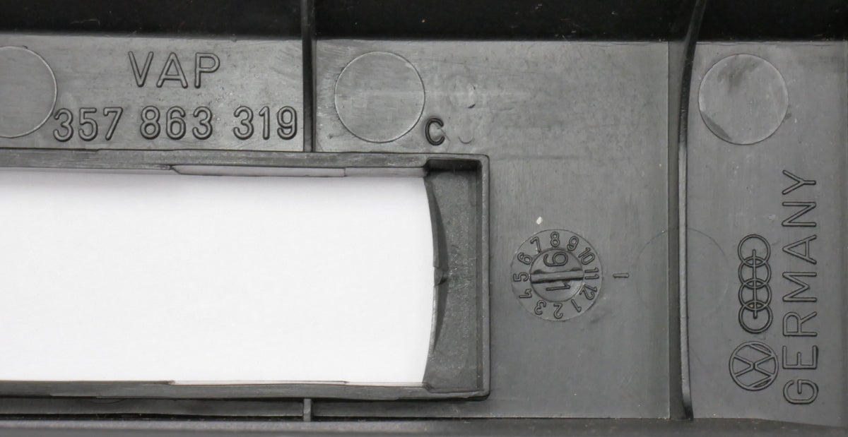 Rear Center Console 90-94 VW Passat B3 - Black - Genuine - 357 863 319 B