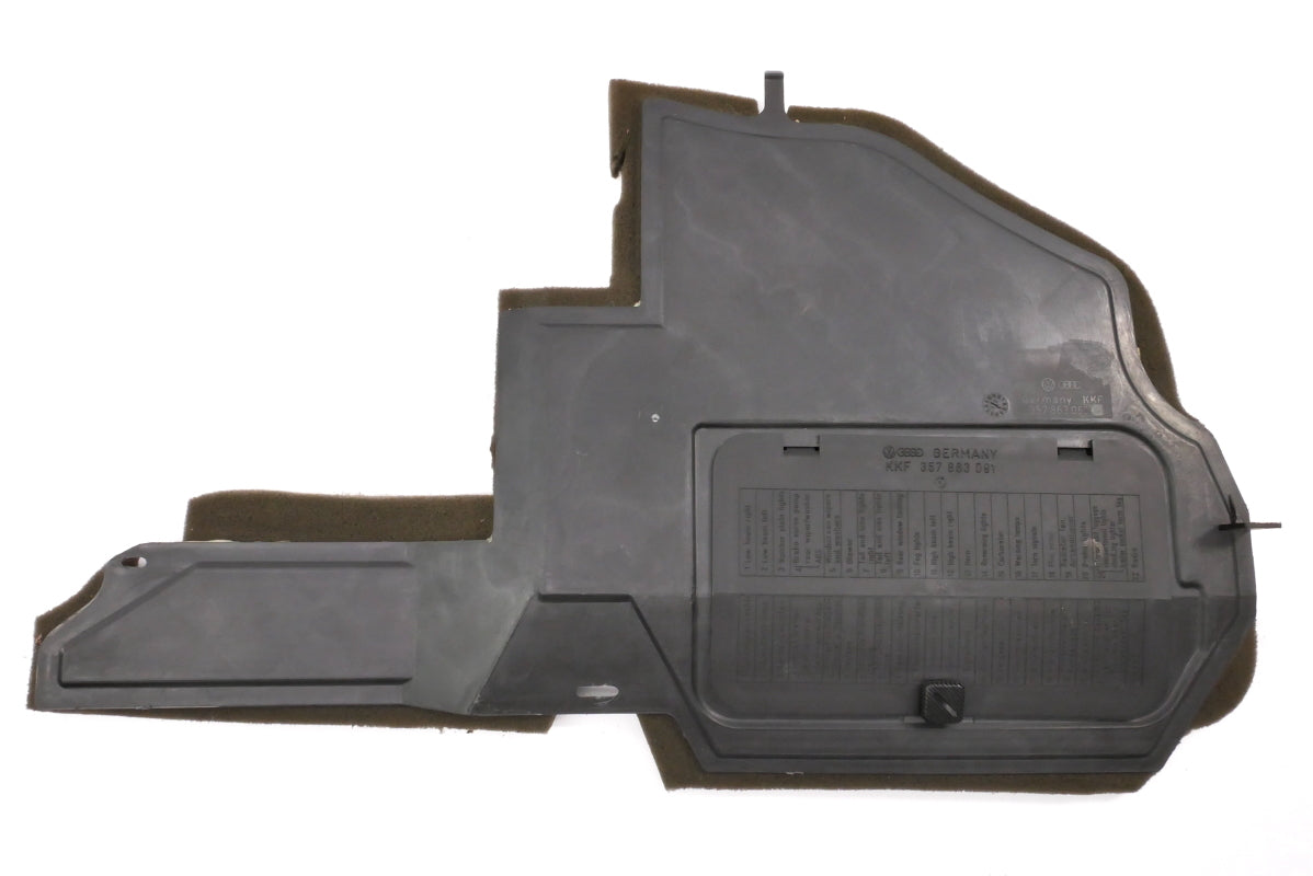 Lower Dash Fuse Diagram Door Cover 90-97 VW Passat B3 B4 ~ Genuine ~ 357 863 083