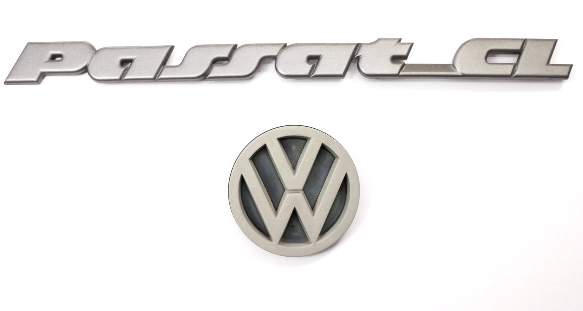 Passat CL Trunk Emblem Badge Set 90-94  VW Passat B3 - Genuine - 357 853 687 A