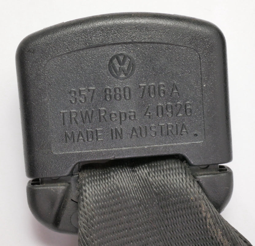 RH Front Seat Shoulder Belt 90-94 VW Passat B3 Seatbelt Genuine - 357 880 706 A