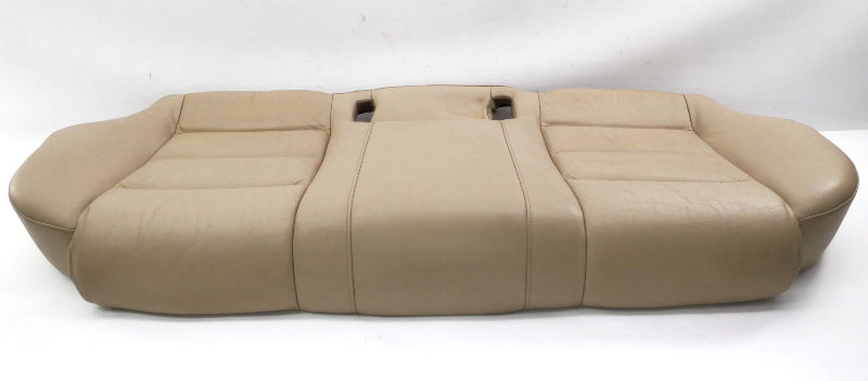 Rear Seat Cushion Cover & Foam 02-08 Audi A4 B6 B7 SEDAN - Beige Leather Bottom