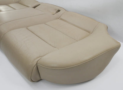 Rear Seat Cushion Cover & Foam 02-08 Audi A4 B6 B7 SEDAN - Beige Leather Bottom