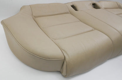 Rear Seat Cushion Cover & Foam 02-08 Audi A4 B6 B7 SEDAN - Beige Leather Bottom