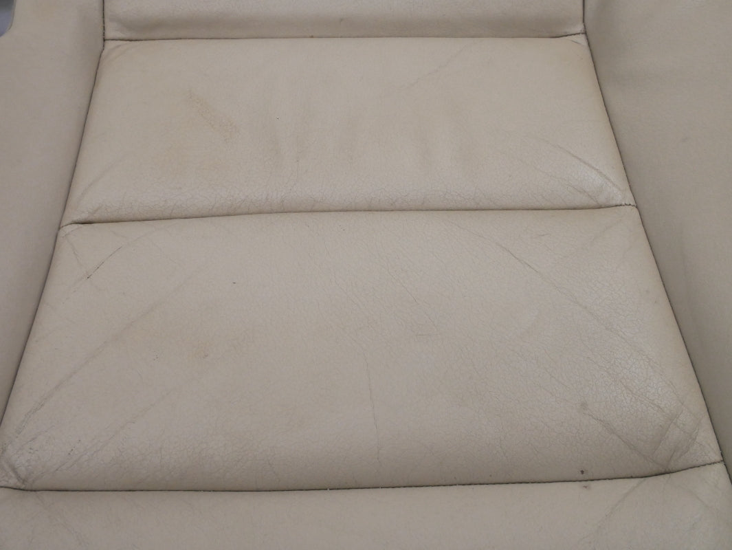 Rear Seat Cushion Cover & Foam 02-08 Audi A4 B6 B7 SEDAN - Beige Leather Bottom