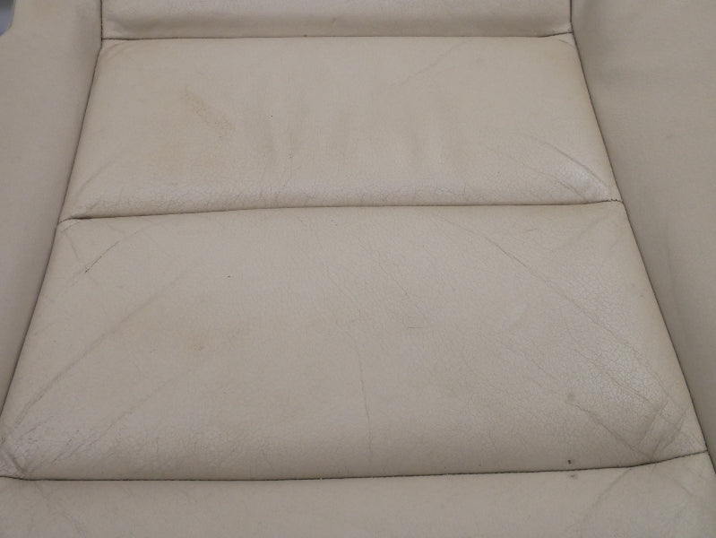 Rear Seat Cushion Cover & Foam 02-08 Audi A4 B6 B7 SEDAN - Beige Leather Bottom