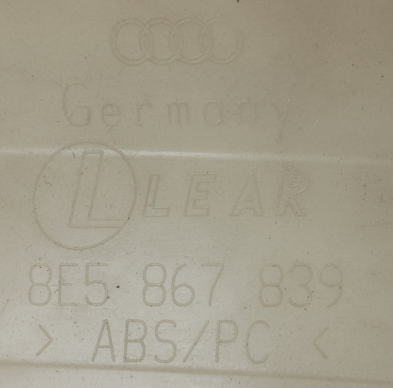 Rear Headliner Upper Trim Panel 02-05 Audi A4 B6 Sedan Beige - 8E5 867 839