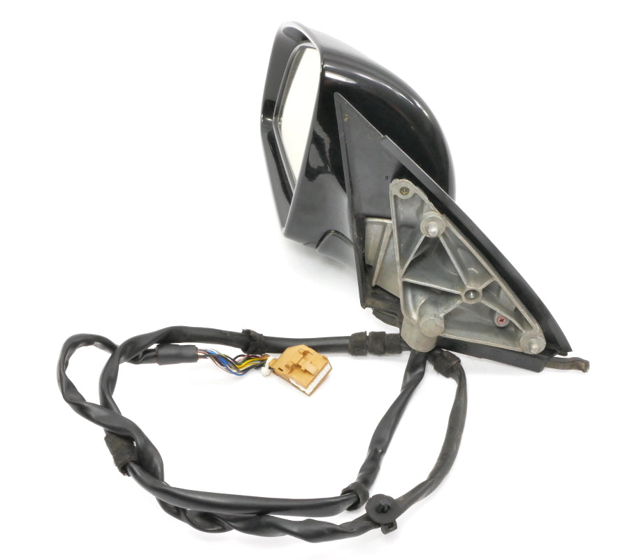 LH Side View Exterior Door Mirror 02-08 Audi A4 B6 B7 LY9B Black Power Folding