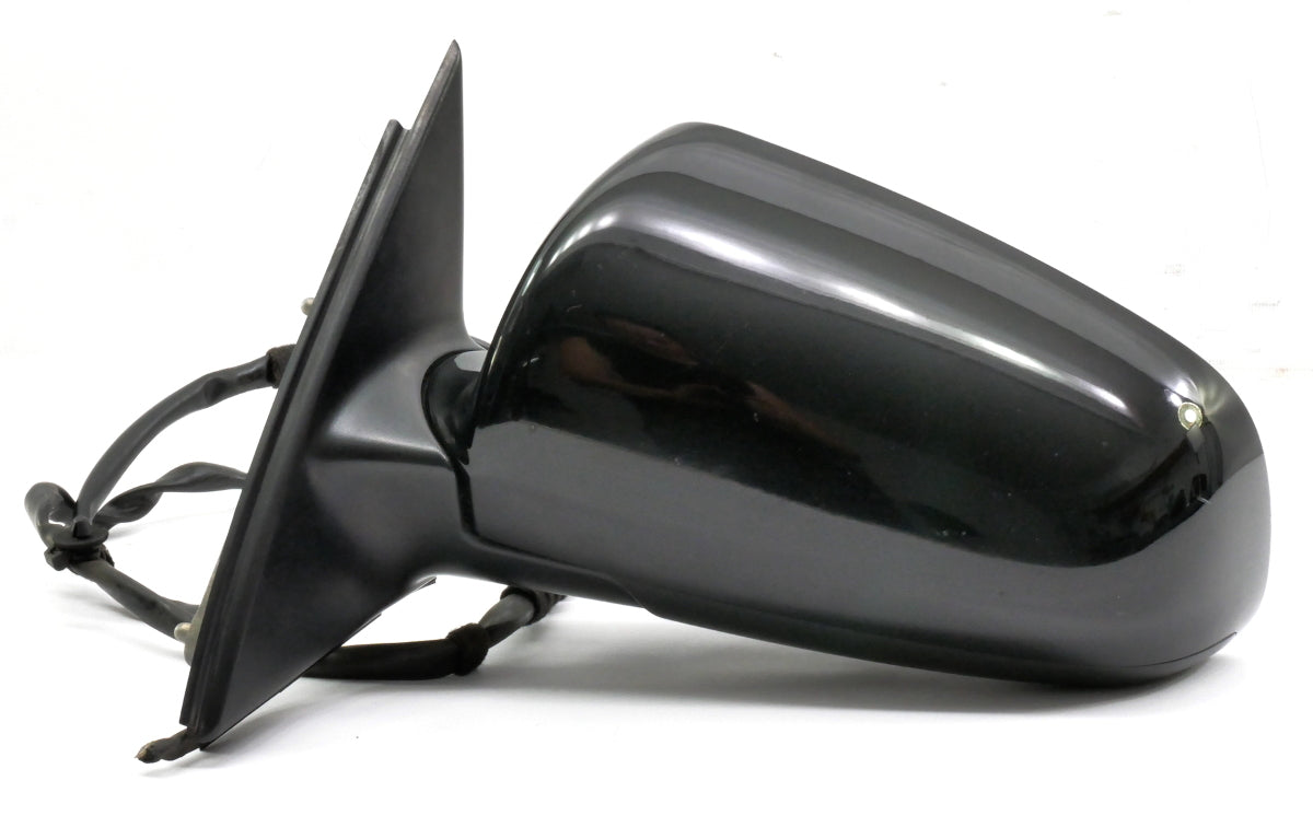 LH Side View Exterior Door Mirror 02-08 Audi A4 B6 B7 LY9B Black Power Folding