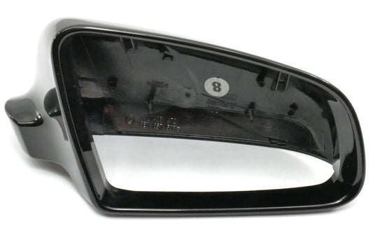 RH Side View Exterior Door Mirror Cap 02-08 Audi A4 B6 B7 - LY9B Black - Genuine