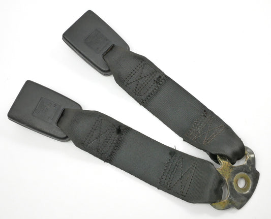 Rear Seat Belt Receivers 85-92 VW Jetta Golf GTI MK2 Black Genuine - 191 857 739