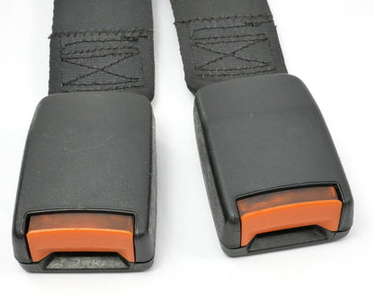 Rear Seat Belt Receivers 85-92 VW Jetta Golf GTI MK2 Black Genuine - 191 857 739