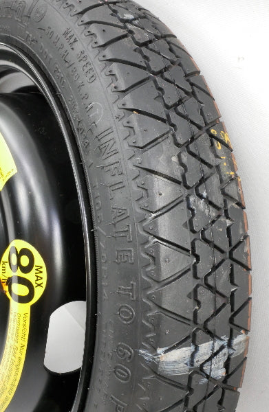 14" x 3.5" Spare Wheel Tire Donut Rim Jetta Golf GTI Cabrio MK3 - 1H0 601 027 C