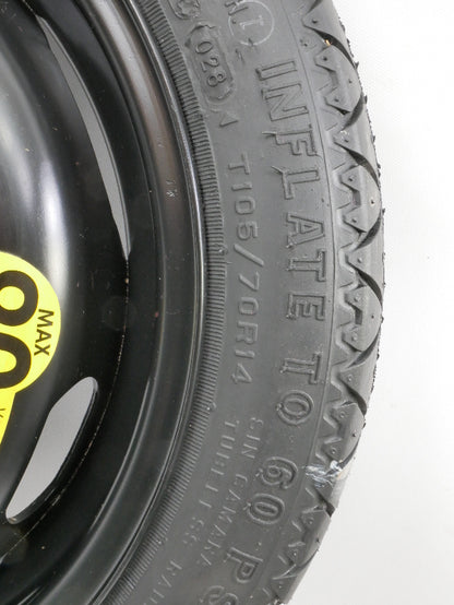 14" x 3.5" Spare Wheel Tire Donut Rim Jetta Golf GTI Cabrio MK3 - 1H0 601 027 C