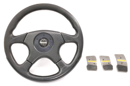 350mm Momo Steering Wheel Typ M36 KBA 70135 VW Jetta Golf GTI MK2 MK3 & Pedals