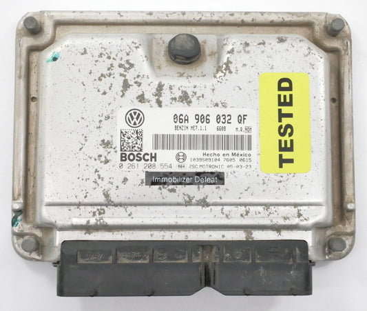 Immo Off ECU ECM Engine Computer 2005 05 VW Jetta MK5 2.5 BGP MT 06A 906 032 QF