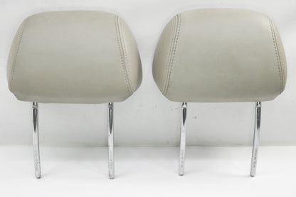 Leather Front Headrest Set 95-99 VW Cabrio MK3 Flint Beige - Genuine
