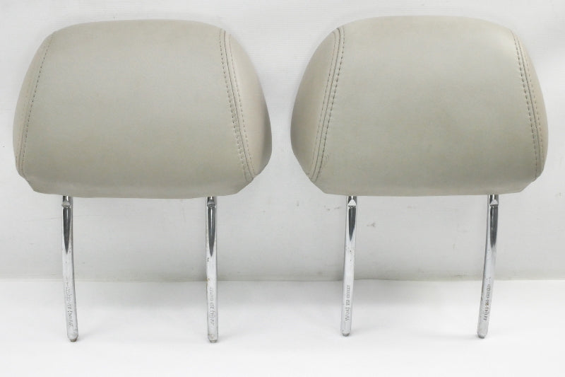 Leather Front Headrest Set 95-99 VW Cabrio MK3 Flint Beige - Genuine