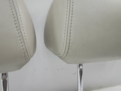 Leather Front Headrest Set 95-99 VW Cabrio MK3 Flint Beige - Genuine