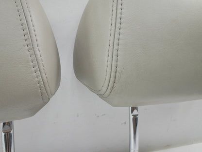Leather Front Headrest Set 95-99 VW Cabrio MK3 Flint Beige - Genuine